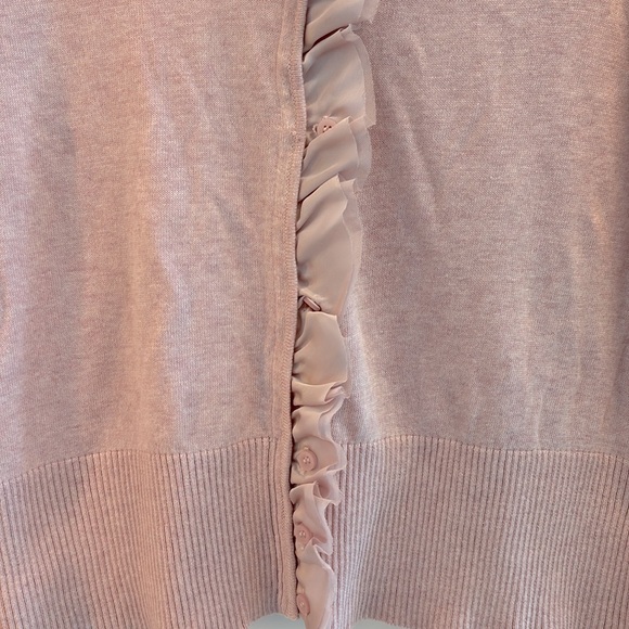 Elle Pink Ruffled Cardigan - Picture 2 of 7